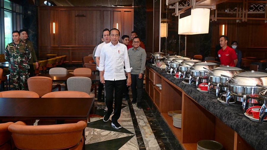 Presiden Joko Widodo di Hotel Nusantara, IKN. (Dok. Sekretariat Presiden)