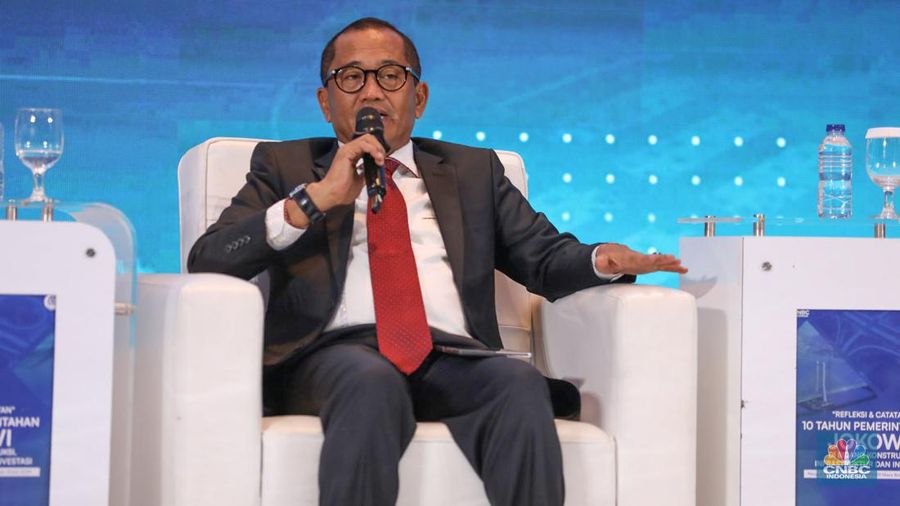 Ketua Umum Gapensi Andi Rukamana Nurdin dalam acara Gabungan Pelaksana Konstruksi Nasional Indonesia (GAPENSI) dengan tema “Refleksi dan Catatan 10 Tahun Pemerintahan Jokowi di Bidang Konstruksi, Infrastruktur, dan Investasi