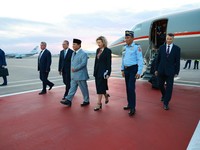 Prabowo Subianto Tiba di Rusia, Siap '4 Mata' dengan Presiden Putin