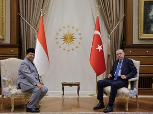Temui Presiden Erdogan, Prabowo Bahas Kerja Sama Pertahanan RI-Turki