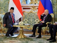 Langka, Detik- Detik Prabowo '4 Mata' dengan Putin di Rusia