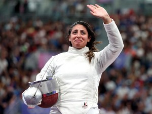 Viral Atlet Anggar Mesir Tanding Olimpiade saat Hamil 7 Bulan
