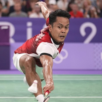 Potret Anthony Ginting usai Ditekuk Tuan Rumah Prancis di Olimpiade