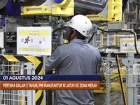 PMI Manufaktur RI Ambruk Hingga The Fed Tahan Suku Bunga