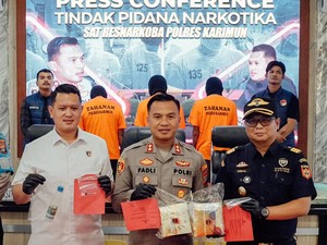 Polres Karimun Gagalkan Penyelundupan 2 Kg Sabu dari Malaysia Tujuan Jambi