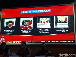 Tampang 4 Pesilat Tersangka Tewasnya Remaja di Ngemplak Boyolali