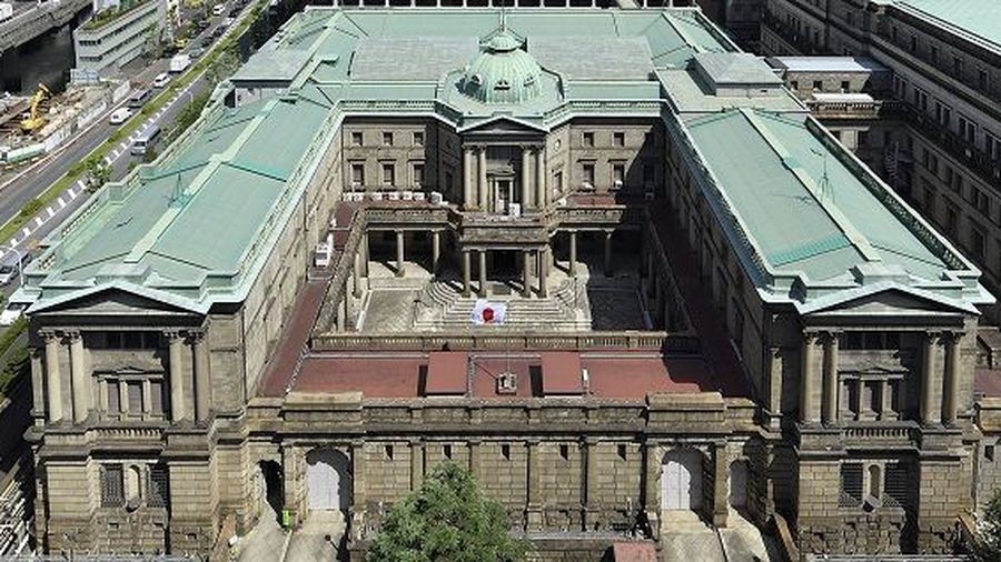 Kantor pusat Bank Jepang (BOJ) di Tokyo.