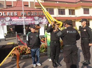 Pengurus Komite Olahraga Polri Polres Pasuruan Dikukuhkan