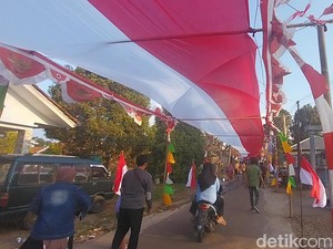Bendera Panjang dan Semarak Sambut HUT RI di Desa Lemahsugih