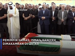 Video: Pemimpin Hamas, Ismail Haniyeh Dimakamkan di Qatar