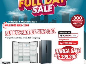 Kulkas Diskon Rp 2 Jutaan Cuma di Transmart Full Day Sale