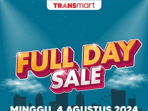 Transmart Full Day Sale Minggu 4 Agustus! Diskon Besar-besaran 50% + 20%