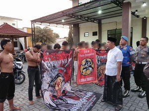 21 Pesilat yang Nekat Konvoi di Jombang Diamankan