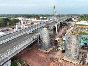 Junction Palembang Hubungkan 2 Tol di Sumsel Ditargetkan Selesai Tahun Depan