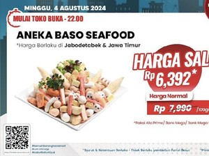 Transmart Full Day Sale! Ada Aneka Baso Seafood Murah Meriah Mulai Rp 5.000-an