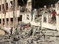 Hancur Berantakan! Potret Israel Menggila Bombardir Sekolah, 17 Tewas