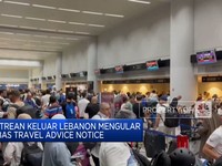 Video: Antrean Keluar Lebanon Mengular Imbas Travel Advice Notice