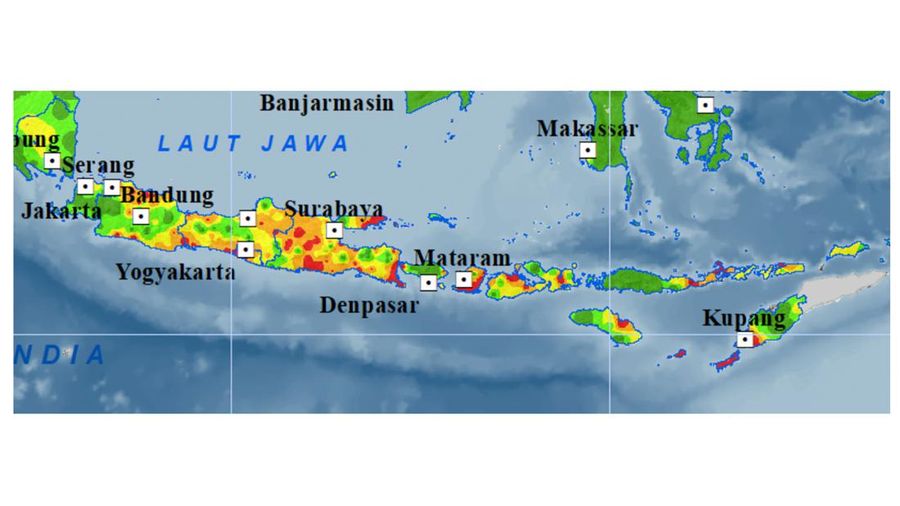 Tingkat Ketersediaan Air Bagi Tanaman - Juli 2024. (Dok: BMKG)