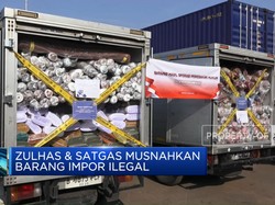 Video: Zulhas & Satgas Musnahkan Barang Impor Ilegal di Cikarang