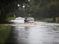 Penampakan AS Dihantam Badai Debby, Jalan Jadi Sungai-Kota Jadi Danau