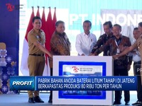 Video: Jokowi Resmikan Pabrik Bahan Anoda Baterai Lithium di Jateng