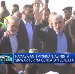 Hamas Ganti Pimpinan, AS Tuntut Gencatan Senjata Gaza