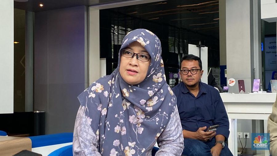 Direktur Utama Bakti, Fadhilah Mathar di XL Axiata Technology Days 2024, Rabu (7/8/2024). (CNBC Indonesia/Novina Putri Bestari)