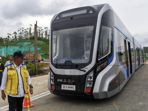 Beroperasi 17 Agustus, Kereta Tanpa Rel di IKN Bisa Angkut 200 Penumpang