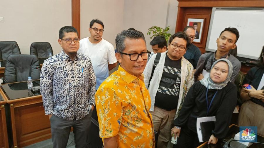 Jubir Kemenperin Febri Hendri Antoni Arif (CNBC Indonesia/Ferry Sandi)