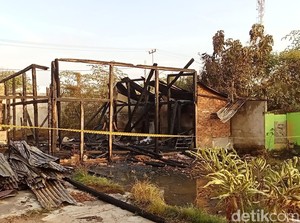 Rumah di Palembang Ludes Terbakar, Diduga Ulah ODGJ Bakar Sampah