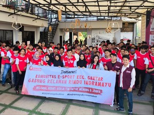 Milenial Indramayu Barat Gabung Relawan Rindu Dukung Petahana