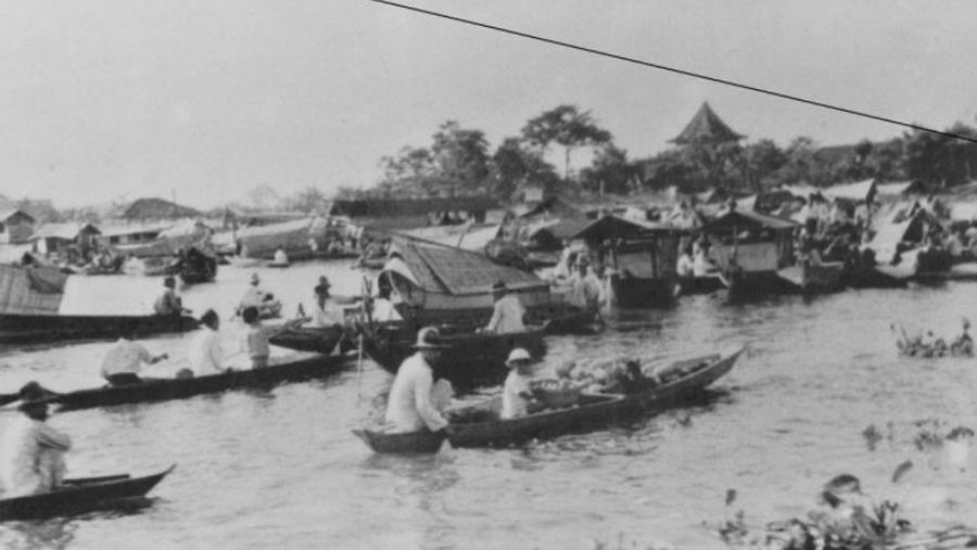 Sungai Musi jaman dahulu. (Dok. Kemendikbud)