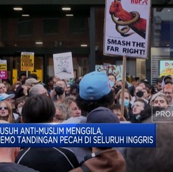 Video: Demo Tandingan Pecah di Inggris Hingga Panas Ekstrim Arab Saudi