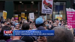Video: Demo Tandingan Pecah di Inggris Hingga Panas Ekstrim Arab Saudi