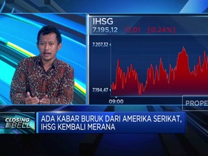 Kabar Buruk dari AS Berlanjut, IHSG Kehabisan Tenaga