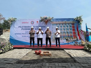 Kapolri Letakkan Batu Pertama Pembangunan Pusdiklat KSPSI