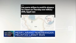 Video: Mesir Larang Penerbangan Melintasi Langit Iran
