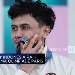 Veddriq Leonardo Raih Emas Pertama Indonesia di Olimpiade Paris 2024