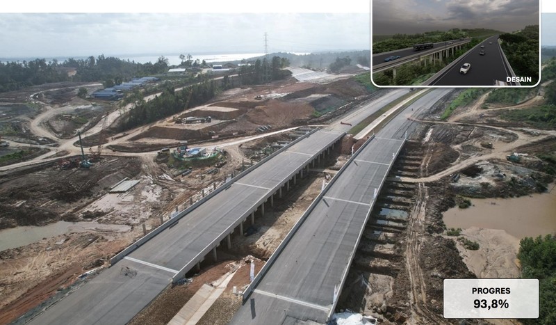 Infrastrur Jalan dan Tol di IKN. (Dok Kementerian PUPR)
