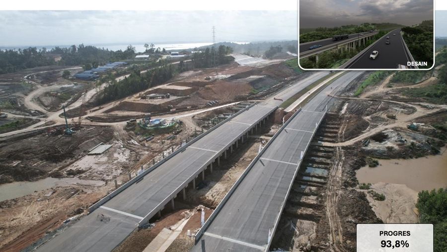 Infrastrur Jalan dan Tol di IKN. (Dok Kementerian PUPR)