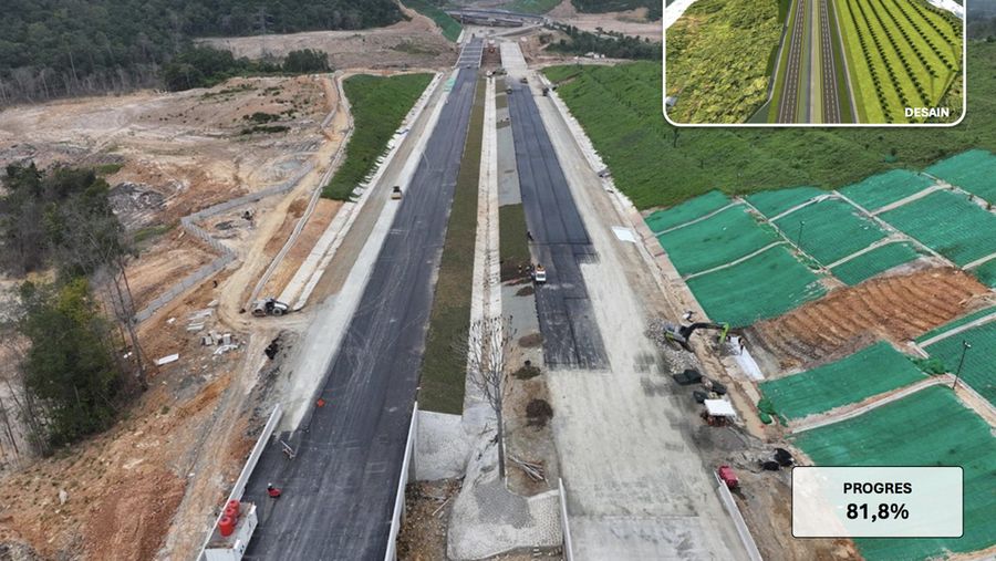 Infrastrur Jalan dan Tol di IKN. (Dok Kementerian PUPR)