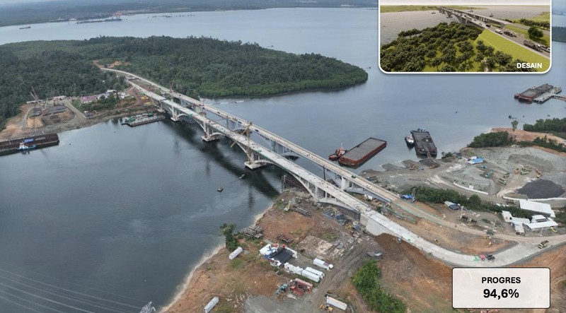Infrastrur Jalan dan Tol di IKN. (Dok Kementerian PUPR)