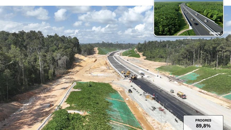 Infrastrur Jalan dan Tol di IKN. (Dok Kementerian PUPR)