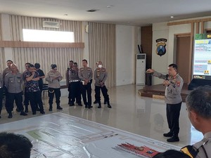 Polrestabes Surabaya Gelar TFG Pengamanan Laga Persebaya Vs PSS Sleman