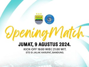 Jadwal Persib Bandung Vs PSBS Biak di Laga Pembuka Liga 1 2024/2025 Malam Ini