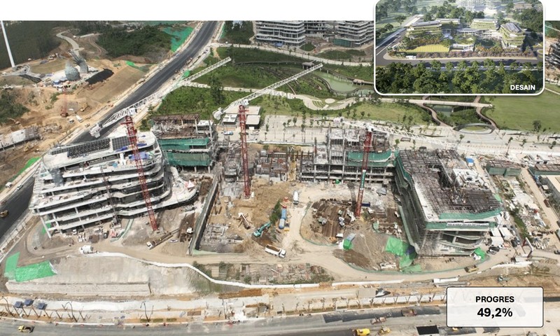 Rumah dan Kantor Kementerian di IKN. (Dok Kementerian PUPR) Rumah dan Kantor Kementerian di IKN. (Dok Kementerian PUPR)