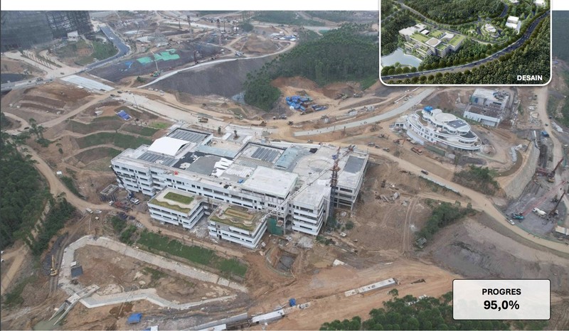 Rumah dan Kantor Kementerian di IKN. (Dok Kementerian PUPR) Rumah dan Kantor Kementerian di IKN. (Dok Kementerian PUPR)