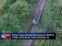 Rusia Hancurkan Kendaraan Tempur Tank Lapis Baja Yang Dipasok AS