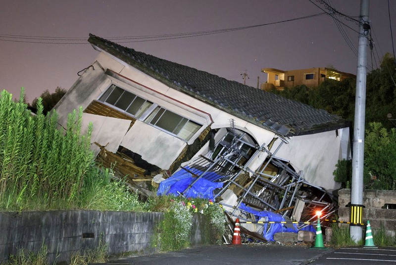 Gempa guncang Jepang di Shibushi, prefektur Kagoshima, Jepang selatan, Jumat, 9 Agustus 2024. (AP/) Gempa guncang Jepang di Shibushi, prefektur Kagoshima, Jepang selatan, Jumat, 9 Agustus 2024. (AP/)