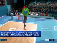 Rizki Juniansyah Sabet Medali Emas Olimpaide Paris Cabor Angkat Besi